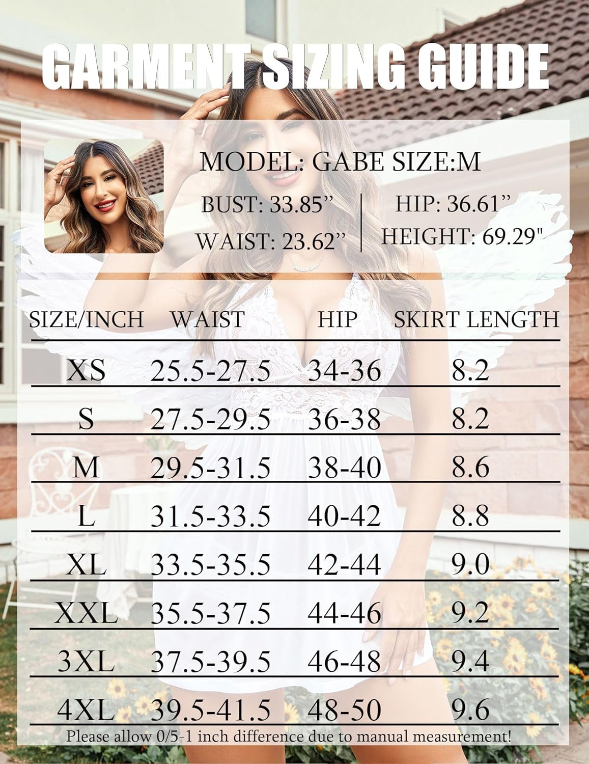 Women Lingerie Lace Babydoll Strap Chemise Halter Teddy V Neck Mesh Nightgown